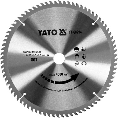 Yato YT-60794 Vidiový kotouč 315x80x30mm