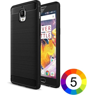 OnePlus 3 / 3T Удароустойчив Carbon Fiber Калъф и Протектор