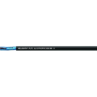 Helu 11011830 nástrojový kábel HELUDATA® PLTC UL13 IOS 300 2 x 2 x 1.31 mm² čierna 100 m