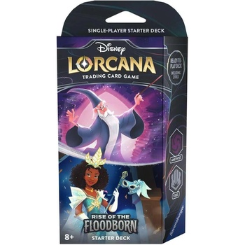 Image 1 of Ravensburger Disney Lorcana TCG: Rise of the Floodborn Starter Deck - Merlin and Tiana