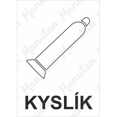 Manutan Kyslík, samolepka 148 x 210 x 0,1 mm A5