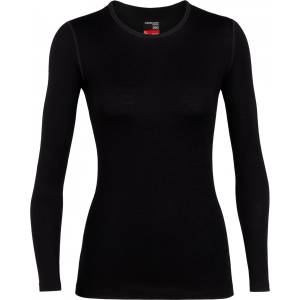 Icebreaker Дамско мериносово термобельо Icebreaker Women's 260 Tech L/S Crewe Merino base layer - Black (115-0936-0114)