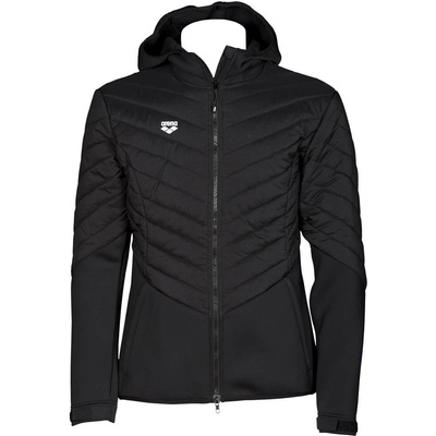 Arena hooded F/Z HALF-QUILTED jacket 001398/500 Čierna