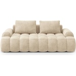 Cosmopolitan Design Бежов кадифен диван 200 cm Linz - Cosmopolitan Design (COS_3S_120_F1_LINZ1)