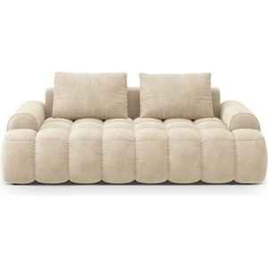 Cosmopolitan Design Бежов кадифен диван 200 cm Linz - Cosmopolitan Design (COS_3S_120_F1_LINZ1)