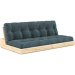 Karup Design Син разтегателен диван от велур 196 cm Base - Karup Design (137101513)
