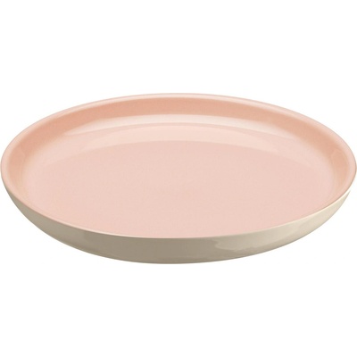 Emile henry (Франция) Керамична чиния emile henry salad plate салатена - цвят розово и екрю (eh 8921-r4)