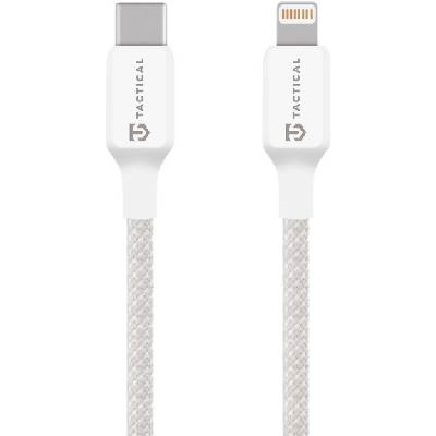 Бод Нишка оплетен кабел за зареждане и данни - USB-C към Lightning - 30 см - бял (92108)