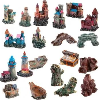 Ferplast BLU 9180 Aqua Mini - Декорация, мини аксесоари за аквариум, 7 x 3, 5 x h 6, 5 см. 1 бр в опаковка