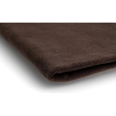 Polar fleece látka 200 g/m², šířka 150 cm, tmavě hnědý, metráž