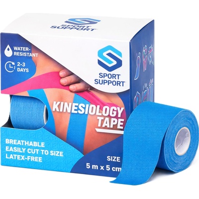 SportSupport Kineziologická tejpovací páska modrá 5 m × 5 cm