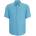 HUGO BOSS Риза с къс ръкав Boss Men's HBO Rash 2 Lin Short Sleeve Relaxed Fit Shirt - Open Blue 486