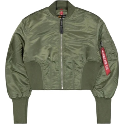 Alpha Industries dámska bunda Waisted MA-1 Wmn mud sage green