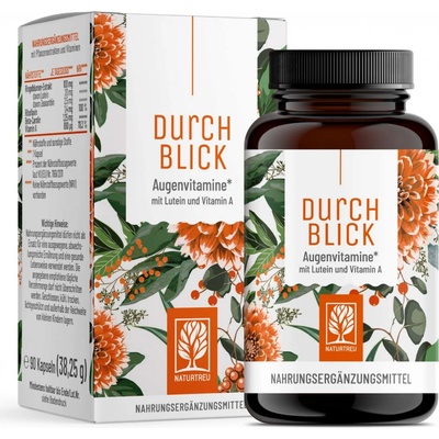 Naturtreu Náhľad Vitamíny na oči luteín a Vitamín A 90 kapsúl