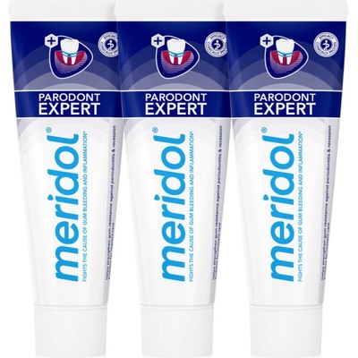 Meridol Parodont Expert паста за зъби против кървене на венци и пародонтоза 3x75ml