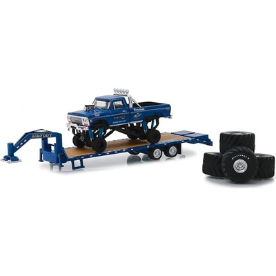 GreenLight Ford F 250 Bigfoot 1 Monster Truck s návěsem 1:64
