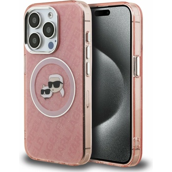 KARL LAGERFELD IML K&CH Heads Repeated Logo MagSafe Заден Кейс за iPhone 15 Pro Max Розов Karl Lagerfeld | Rozov | ЖЕНИ | UNI