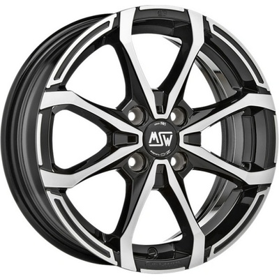 MSW X4 5,5x14 4x100 ET40 gloss black polished