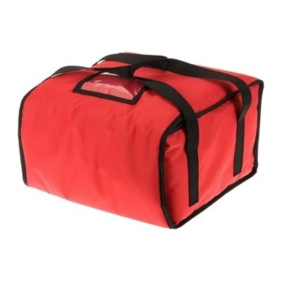 Termo taška na 5 pizz vel. L červená s černým lemem 48 x 48 x 22 cm BAG_T5L_ECOR