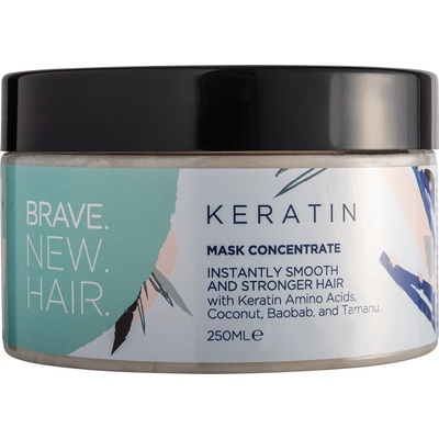 BRAVE.NEW.HAIR. BRAVE. NEW. HAIR. Keratin Instantly Smooth And Stronger Hair Mask Concentrate Маска за коса унисекс 250ml