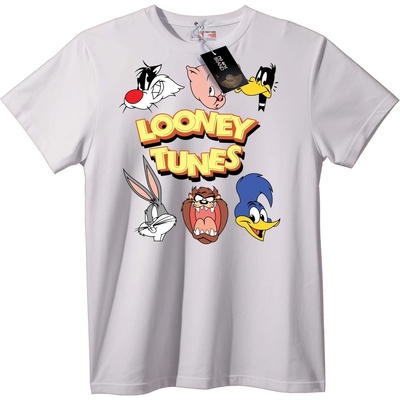 NOONEBRAND Тениска Looney Tunes Герои - XL, White
