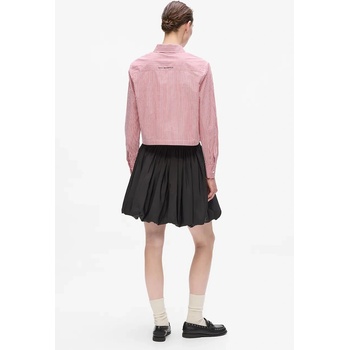 KARL LAGERFELD Памучна риза Karl Lagerfeld IKON дамска в червено със стандартна кройка с класическа яка A4W11032 (A4W11032)