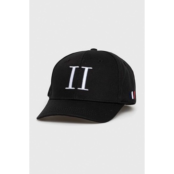Les Deux Памучна шапка с козирка Les Deux в черно с апликация (LDM702043)
