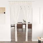 Pure Line Home Памучно перде макраме в цвят кремав за тръбен корниз, 140 x 240 см - zalegloto - 97,99 лв