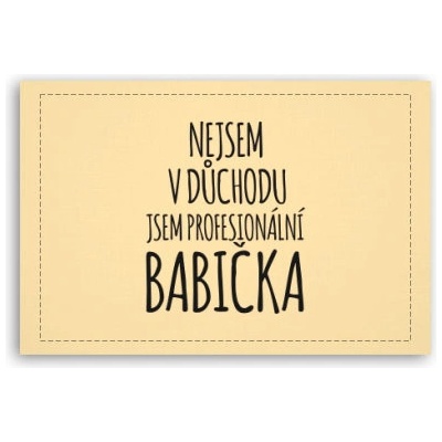 Fotoobraz 60x40 cm malý Profesionální babička