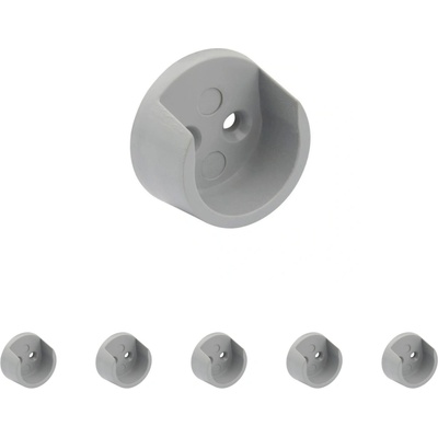 Walteco Držiak šatníkovej tyče priemer 20 mm alu farba 2 ks 92199