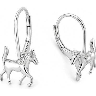 Argento Strieborné náušnice kôň 67564