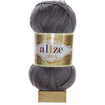 Alize Diva tmavě šedivá 348