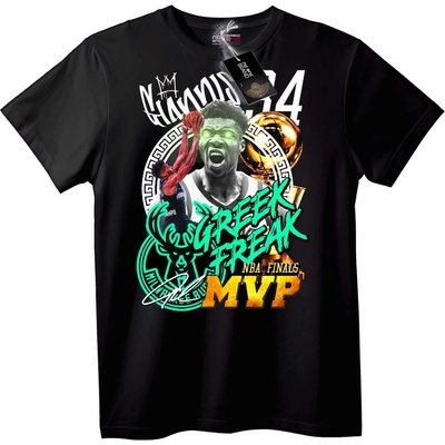 NOONEBRAND Тениска Гръцкият звяр NBA финали MVP - M, White