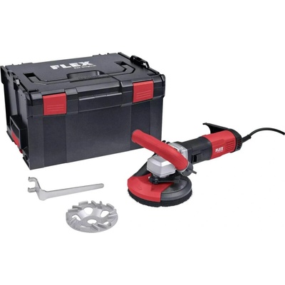 FLEX LDE 16-8 125 R, Kit TH-Jet, Sanační bruska s variabilními otáčkami pro bezprašné broušení až do rohů, 125 mm