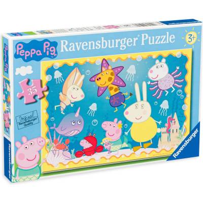 Ravensburger Пъзел Ravensburger от 35 части - Подводно приключение с Пепа (05062)
