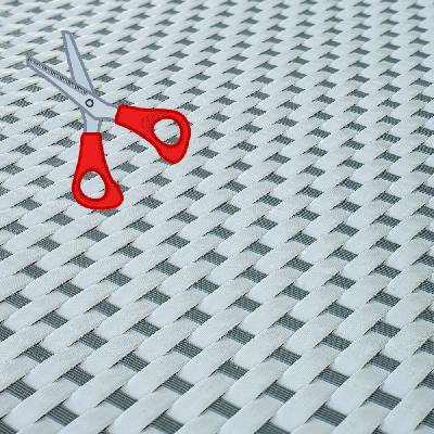 Umelý ratan - svetlo šedá-tmavo šedá, výška 1m (Ratanová rohož technoratan - metráž)