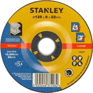 STANLEY - Шлифовъчен диск за метал 125x22 мм STA32055-QZ (STA32055-QZ)