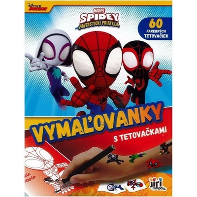 Jiri Models 3978-3 Marvel Spidey vymaľovanky a 60 tetovačiek