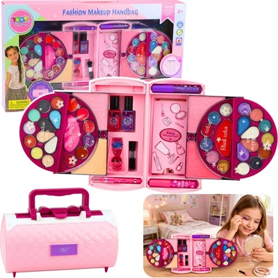 RKToys Dětský kosmetický kufřík sada líčení a laky na nehty
