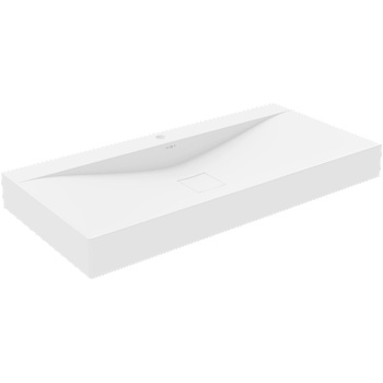 Mexen Poli плот за мивка от конгломерат 1/O 100 x 48 cm, бяла - 23021001 (23021001)