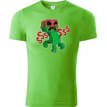 MineCraft tričko Creeper zelené