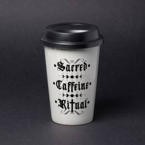 Alchemy gothic пътна чаша ALCHEMY GOTHIC - Sacred Caffeine Ritual - TMUG3