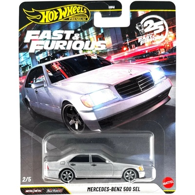 Mattel Hot Wheels Premium Fast & Furious Mercedes-Benz 500 SEL Error