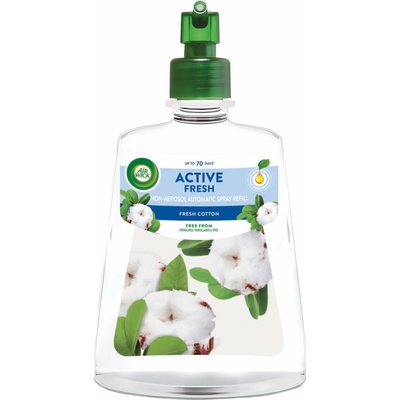 Air Wick Active Fresh Fresh Cotton osviežovač vzduchu náhradná náplň 228 ml