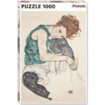 Piatnik Puzzle 1000 - Schiele, Seated Woman PIATNIK