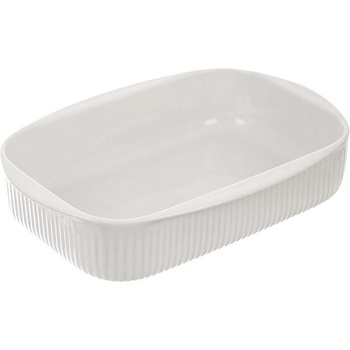 ORION Правоъгълна порцеланова тава за печене 1л, бяла (1027)