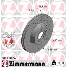 Brzdový kotúč ZIMMERMANN 100.3318.52