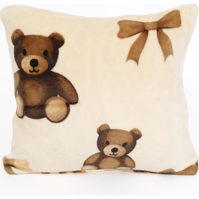 MKLuzkoviny.cz mikroplyš Exclusive Plyšoví medvídci 40 x 40 cm – Zboží Dáma