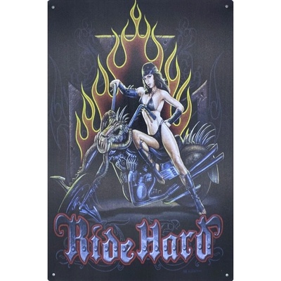 TP Plechová cedule - Ride hard (M)
