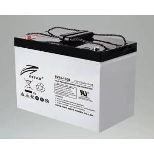 Ritar Оловна батерия RITAR (EV12-100S), 12V, 100Ah 306/ 168/ 211 mm, За електрически колички (RITAR-EV12-100S) - xtreme